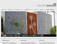 Tablet Screenshot of metallic-design.com